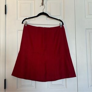 Brooks Brothers Classic Red A-Line Skirt